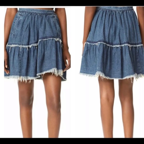 Rachel Comey Denim Crinoline Skirt size 10 GUC - Picture 1 of 5